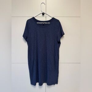 Toad&Co Casual Blue Dress with Pockets. Size XL.